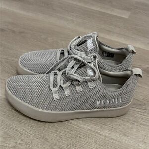 NOBULL Light Gray Knit Trainers